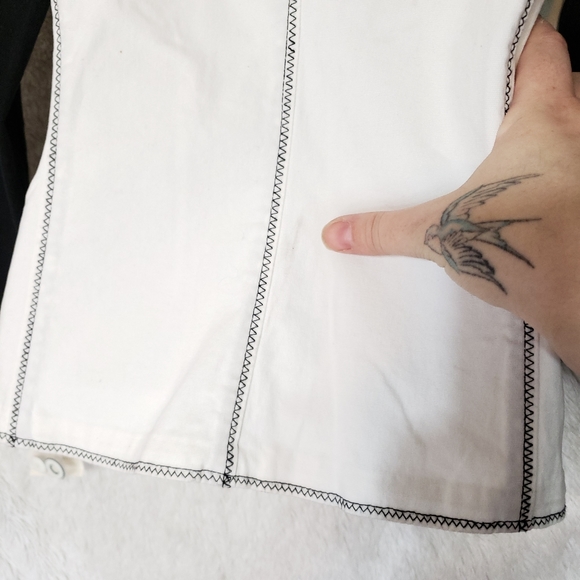 90's Vintage Black and White Color block Blazer - Picture 7 of 14